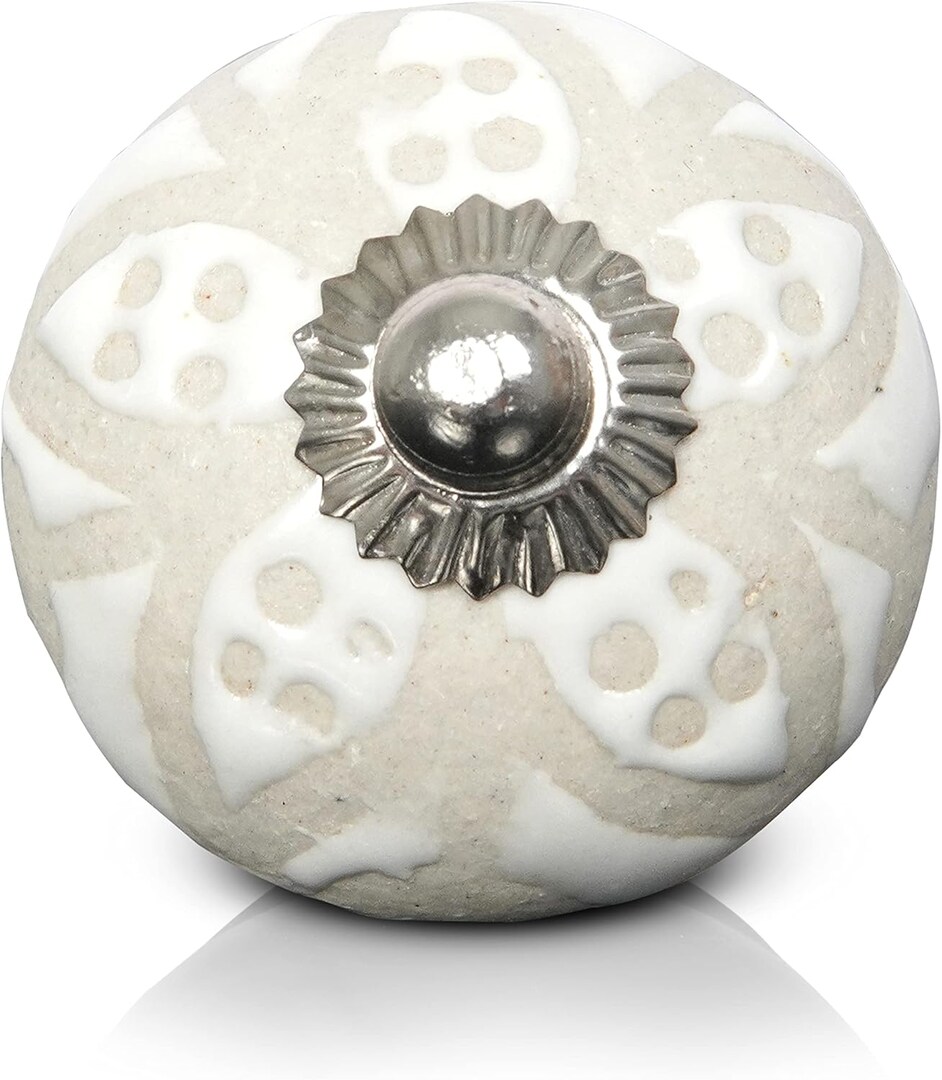 Decorative Ceramic Knobs Set of 24 - White Dresser Knobs for Drawers or Cabinets - Handmade and Hand Painted Cabinet Handles - Drawer Knobs | MakerPlace by Michaels Decorative Ceramic Knobs Set of 24 - White Dresser Knobs for Drawers or Cabinets - Handmade and Hand Painted Cabinet Handles - Drawer Knobs | MakerPlace by Michaels